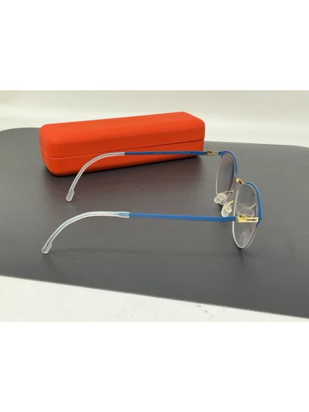 Mykita Lite Pia Eyeglasses Frame Germany Blue Gold 49 [] 16